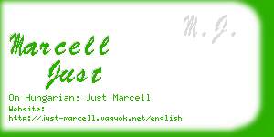 marcell just business card